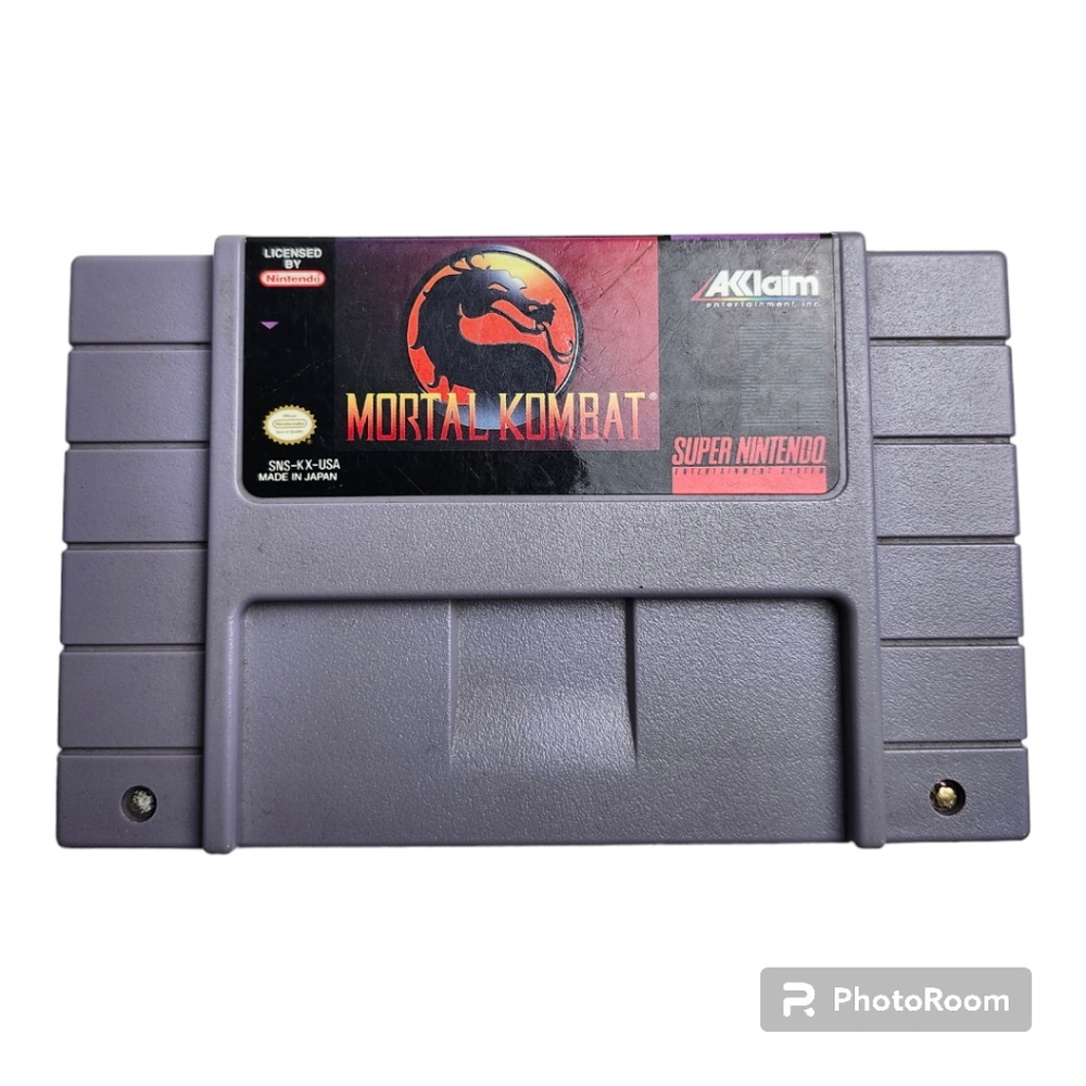Mortal Kombat: (Super Nintendo, 1993) Original Akklaim Fighting Battle Tested